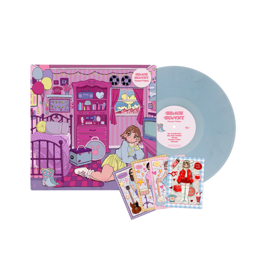 Tunnel Vision Icy Blue Glitter Vinyl