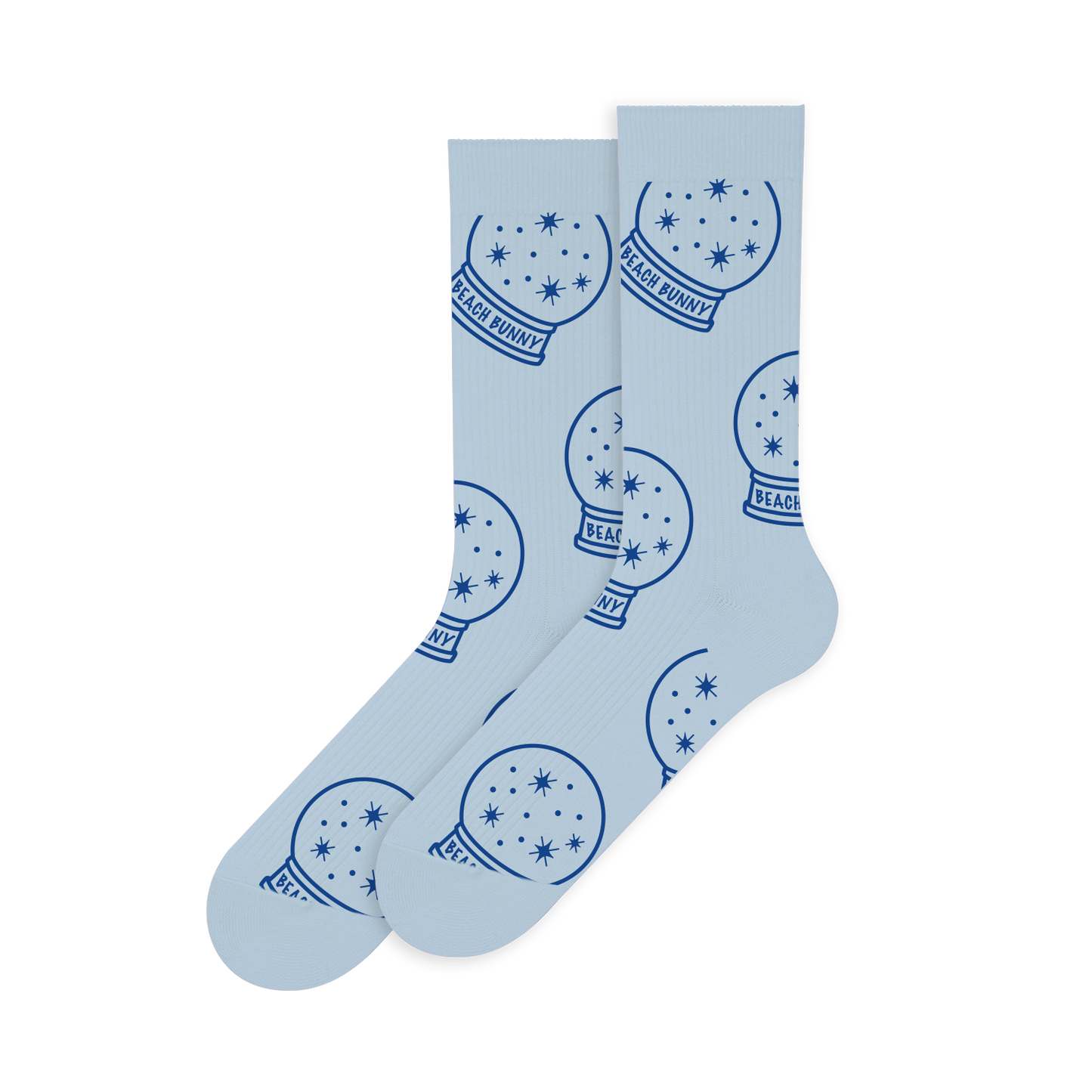 Snow Globe Socks - Blue