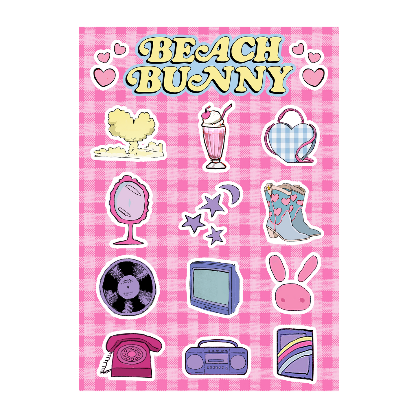 Beach Bunny Sticker Sheet